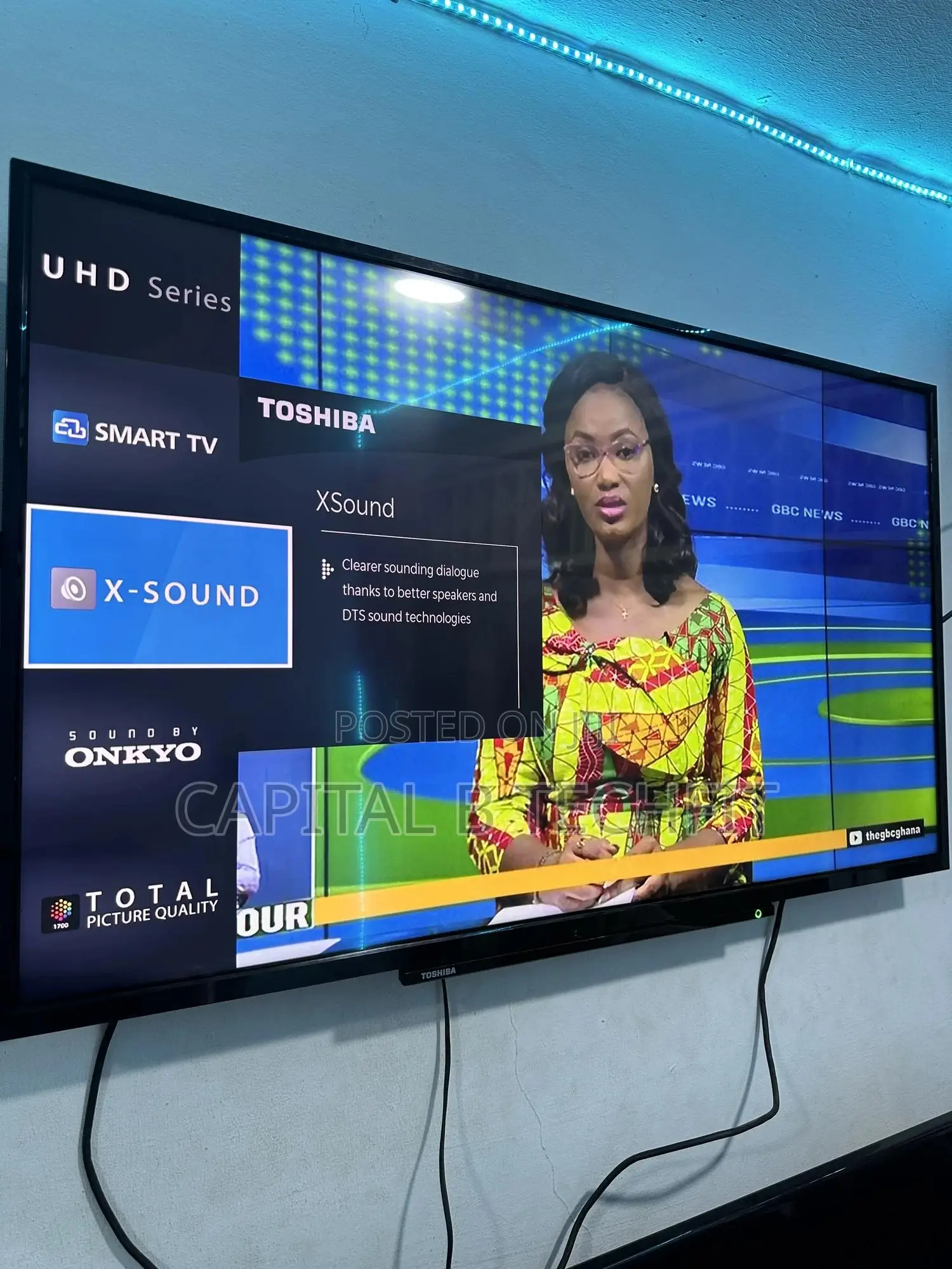 50inches Full Digital Satellite Uhd Led Smart Toshiba Tv