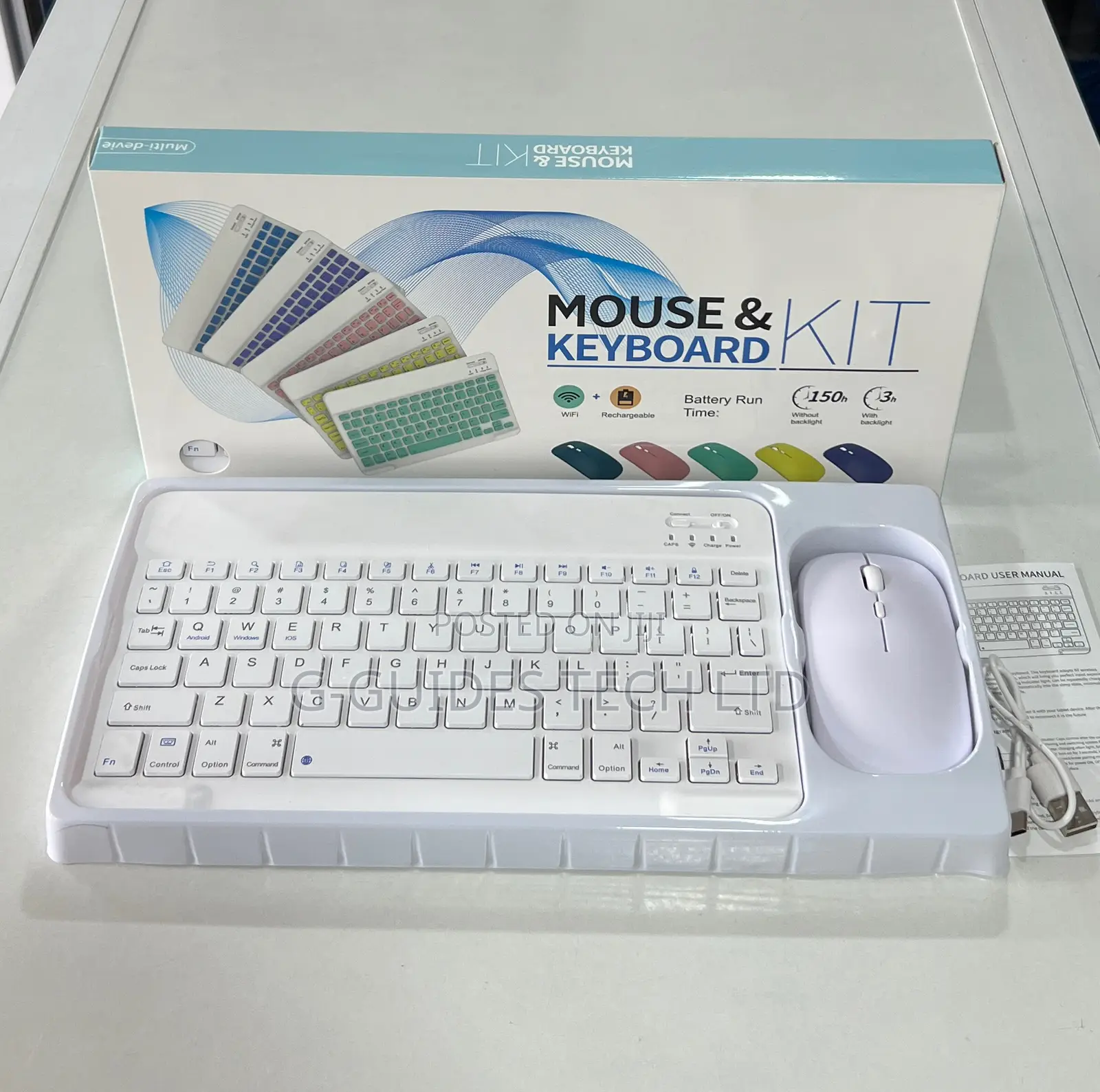 Rechargeable Bluetooth Wireless Keyboard and Mouse