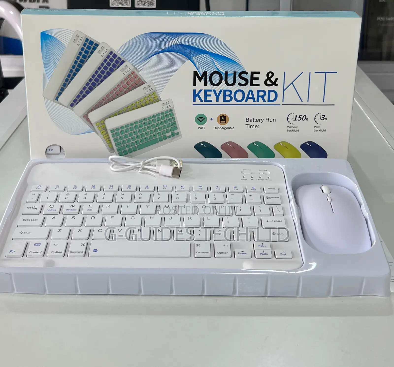 Rechargeable Bluetooth Wireless Keyboard and Mouse