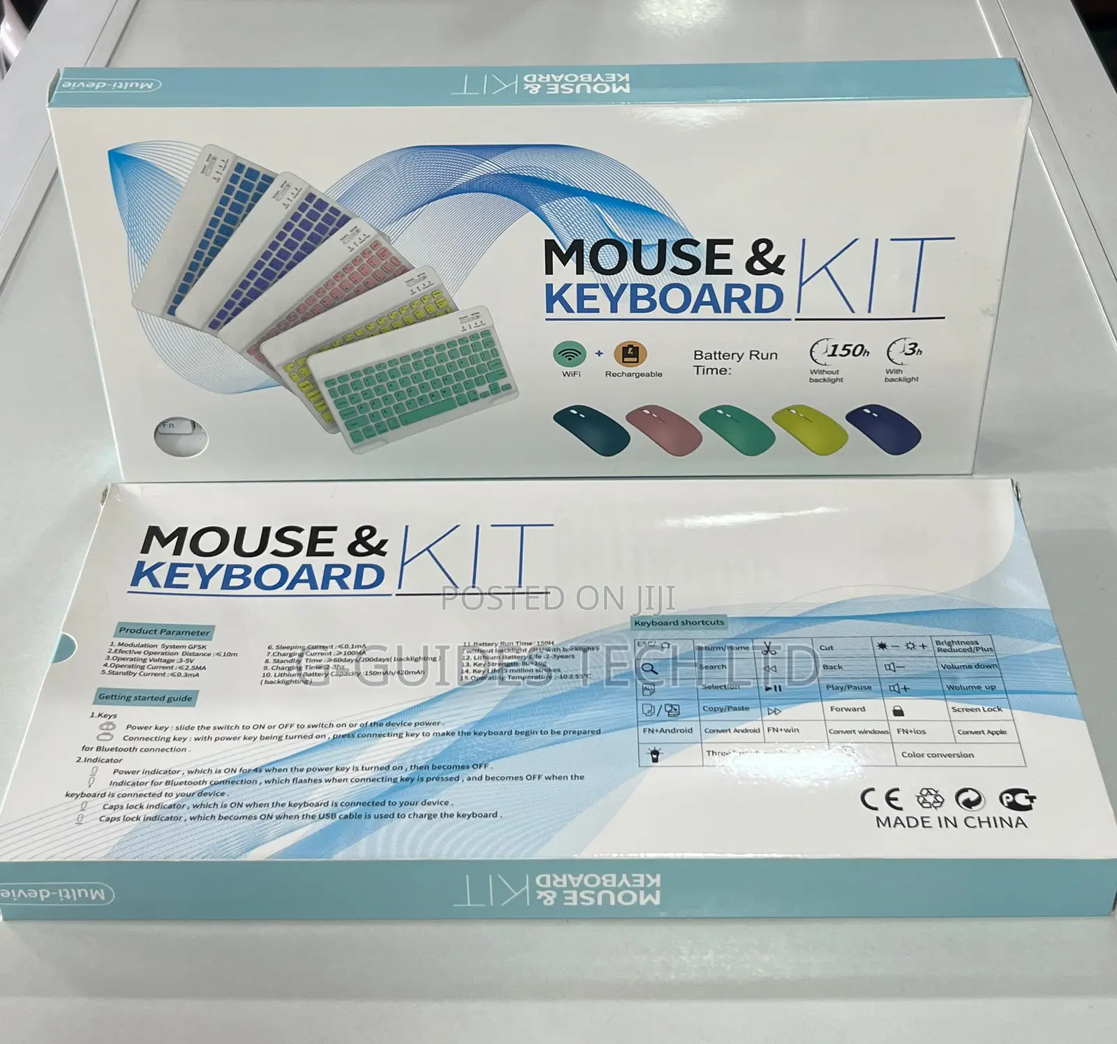Rechargeable Bluetooth Wireless Keyboard and Mouse