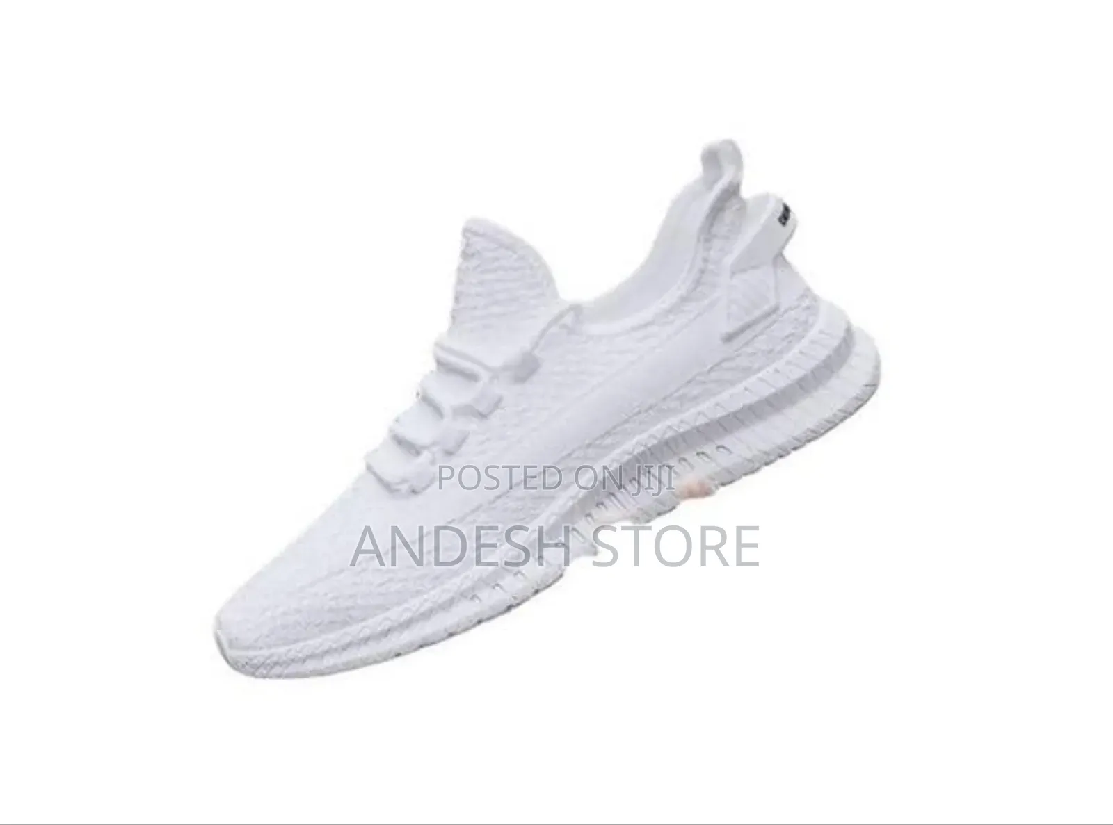 Men Sneakers White, Black And White Colour
