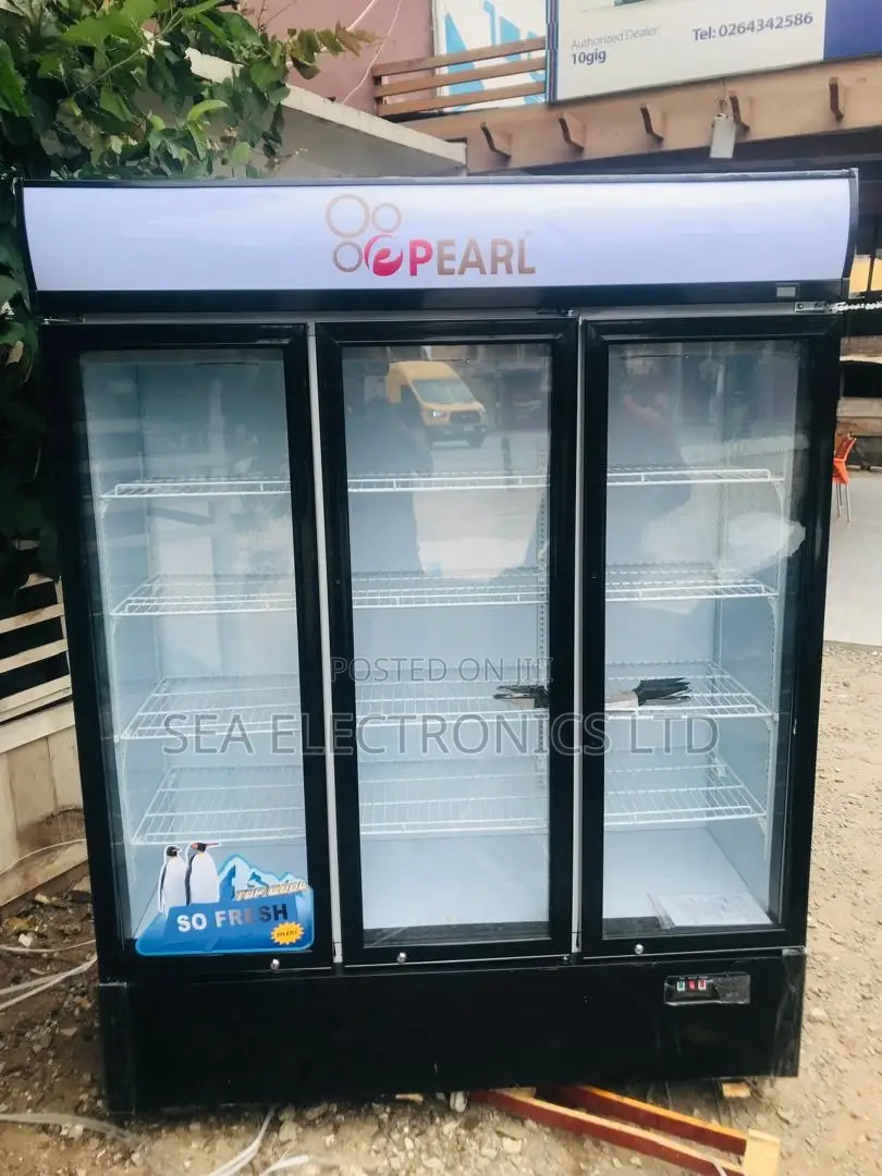 3 Doors Display Fridge Pearl