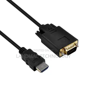 HDMI Male To VGA Male 15PIN Video Cable(Black)