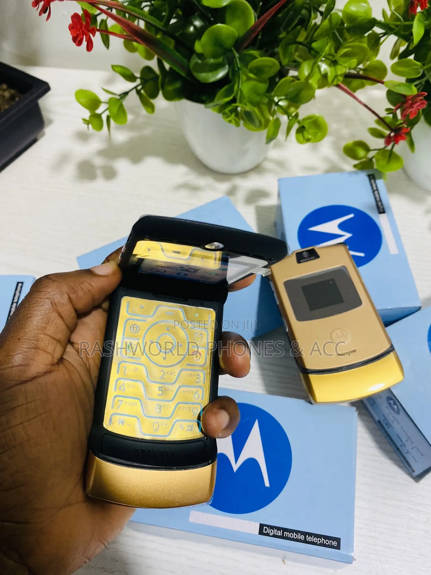 New Motorola RAZR V3 Gold