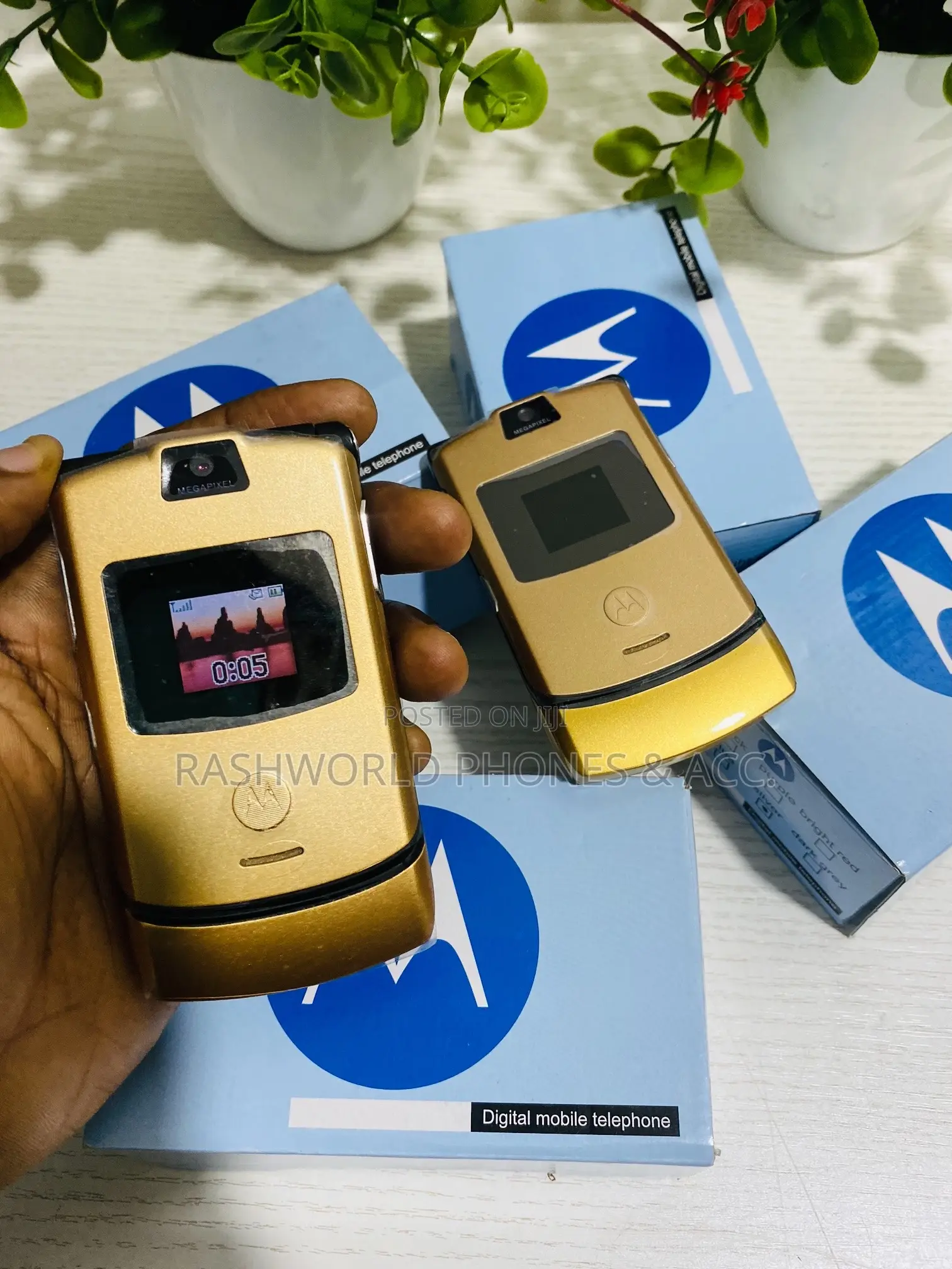 New Motorola RAZR V3 Gold