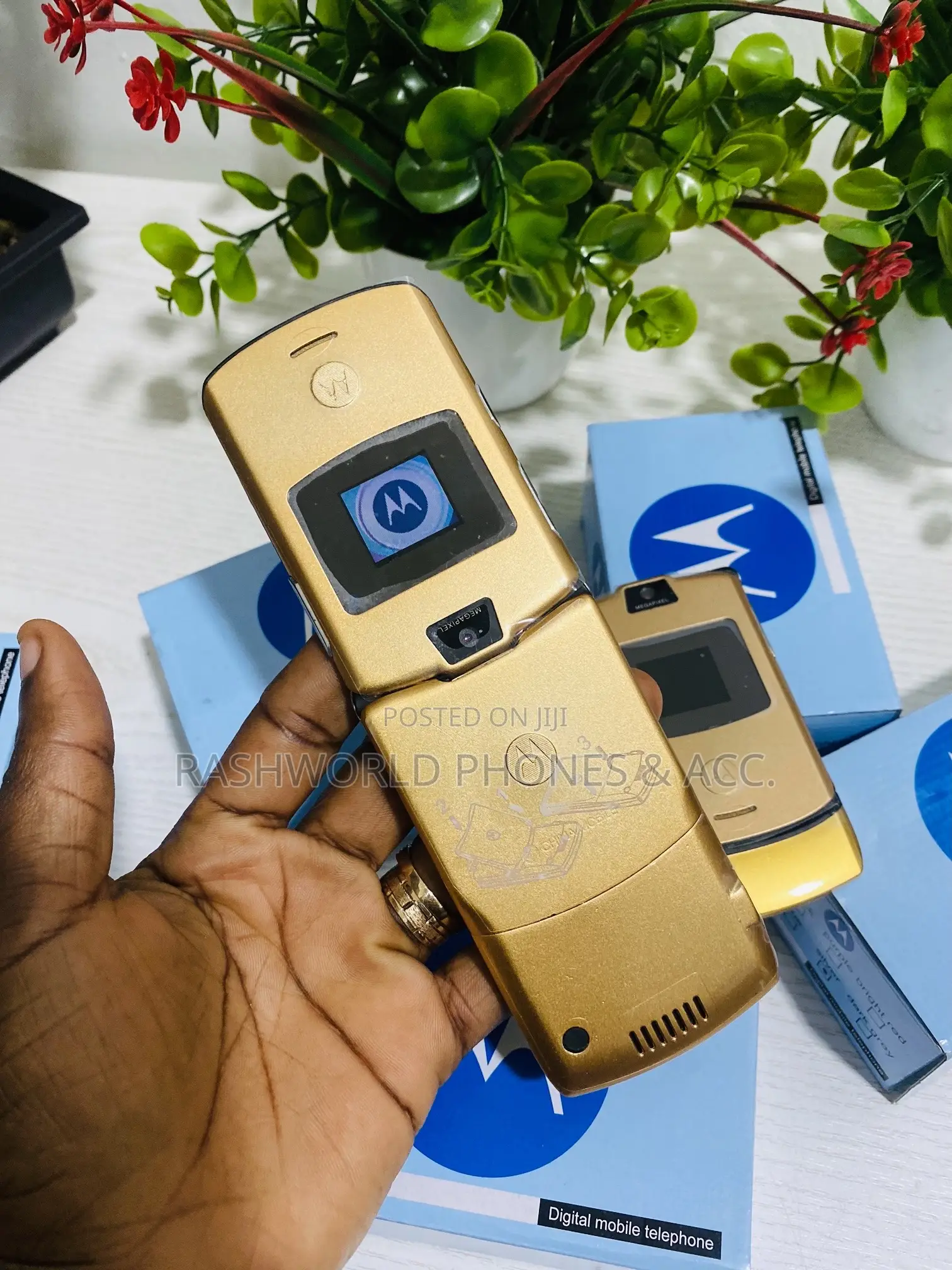 New Motorola RAZR V3 Gold