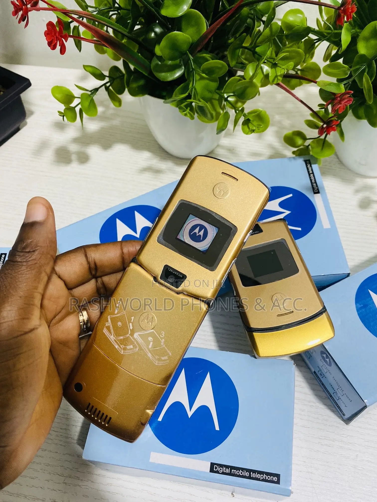 New Motorola RAZR V3 Gold