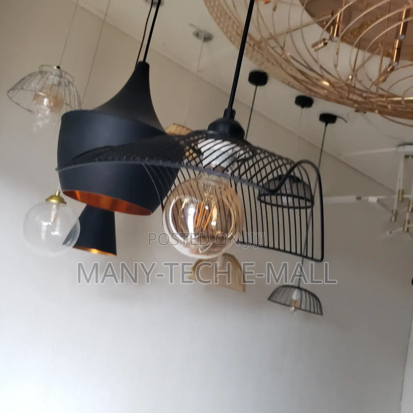 Black Single Pendant/ Hanging Lights