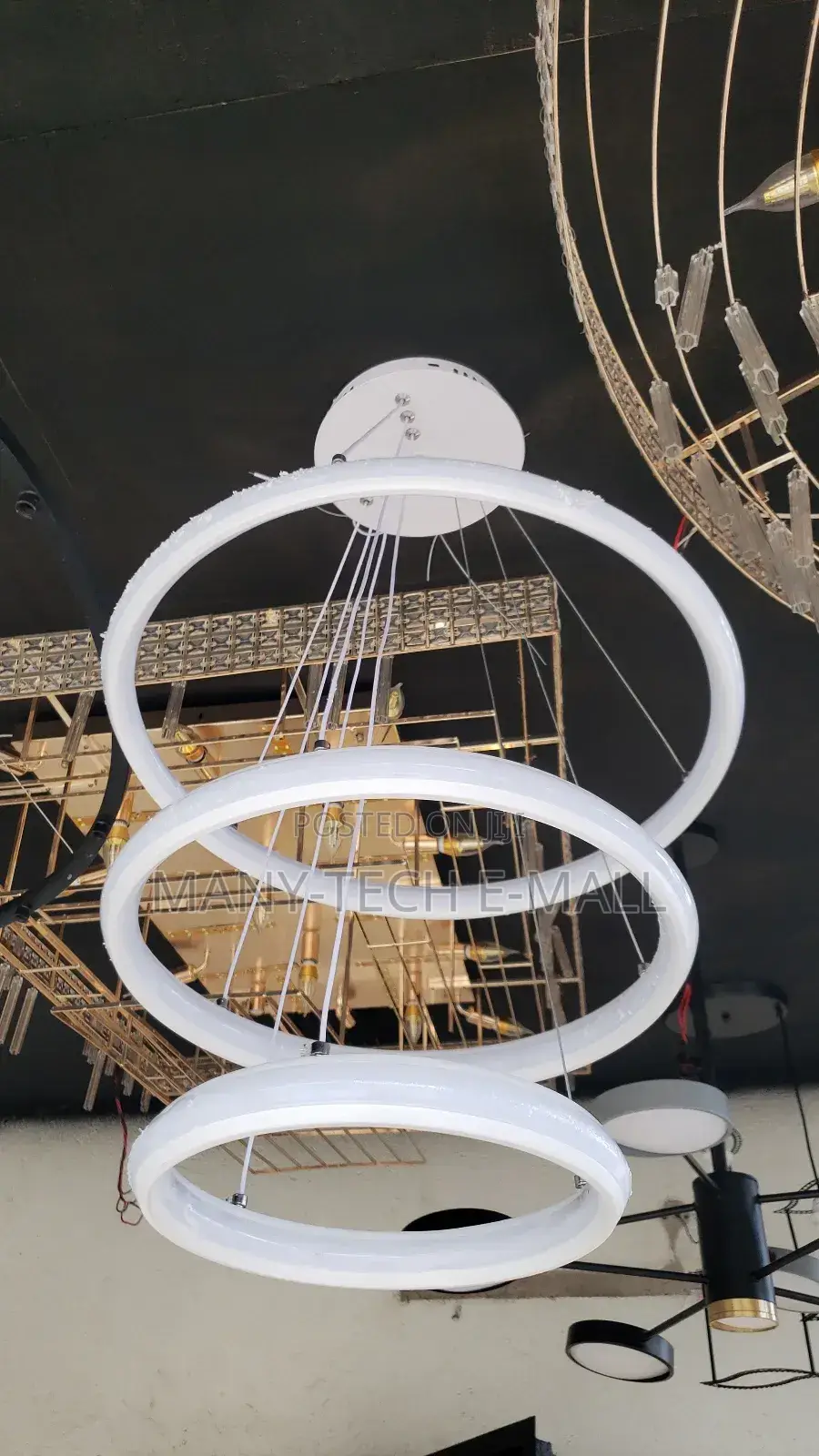 New White Chandelier LED Light.