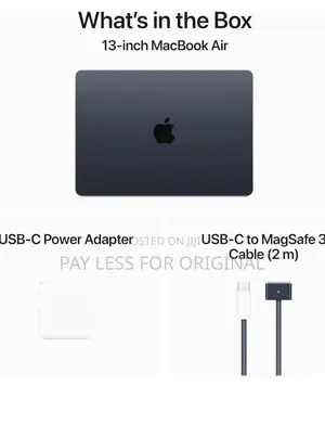 New Laptop Apple MacBook Air 2024 M3 13-Inch 8GB Apple M3 SSD 256GB