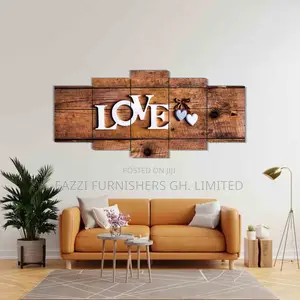Canvas Wall Arts Decor 5 Panels Frame