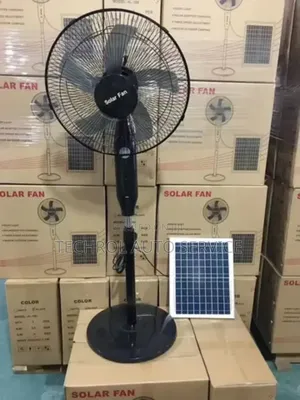 Solar Rechargeable Fan With Inbuilt Battery