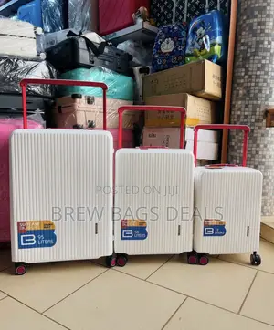 Original 3set Travelers Choice Off White Zipless Suitcase