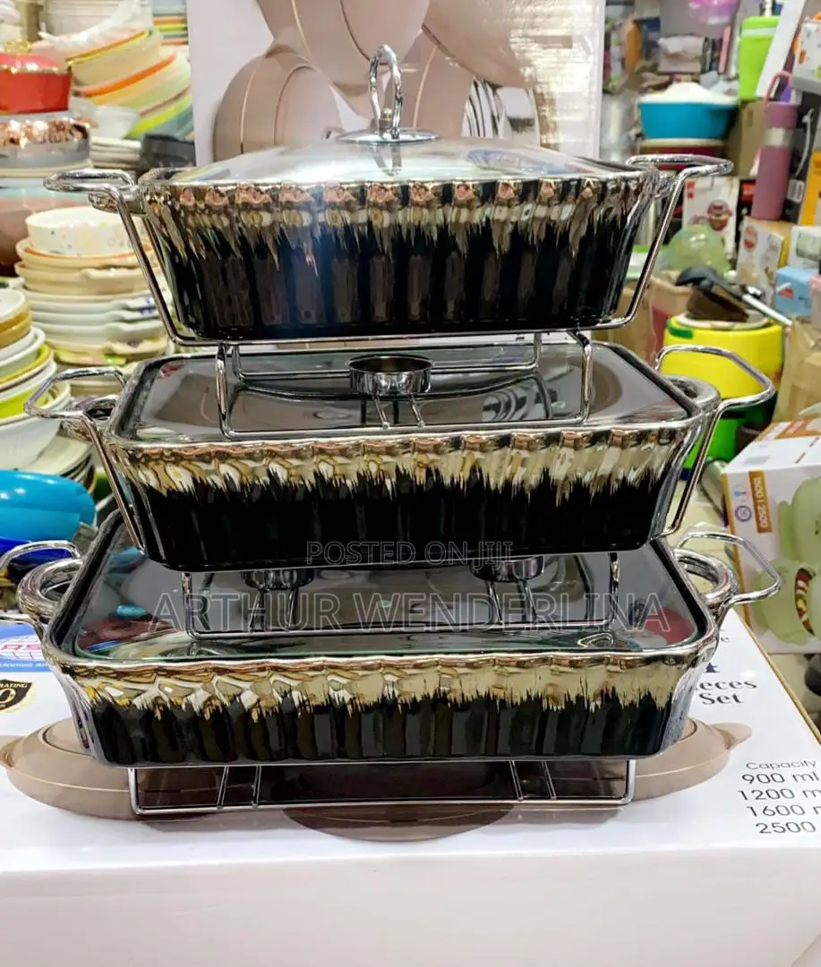 3 Set Serving Food