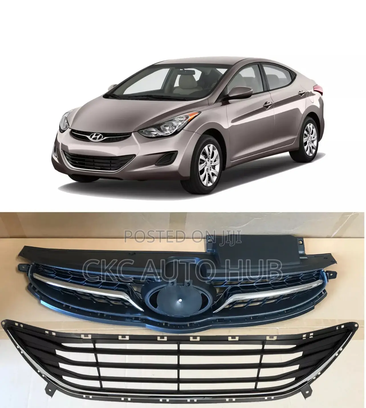 Elantra 2011 2012 Top and Down Grille
