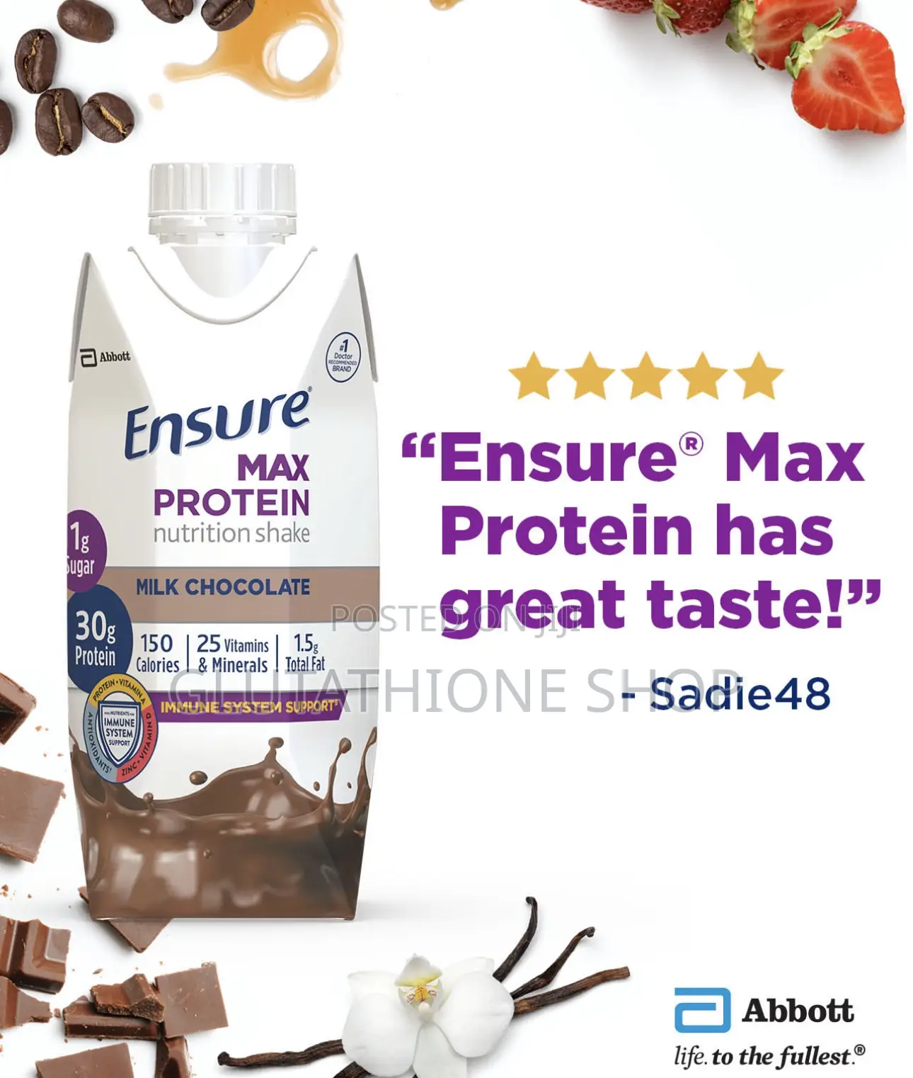 Ensure Max Protein 25 Essential Vitamins Protein Shake