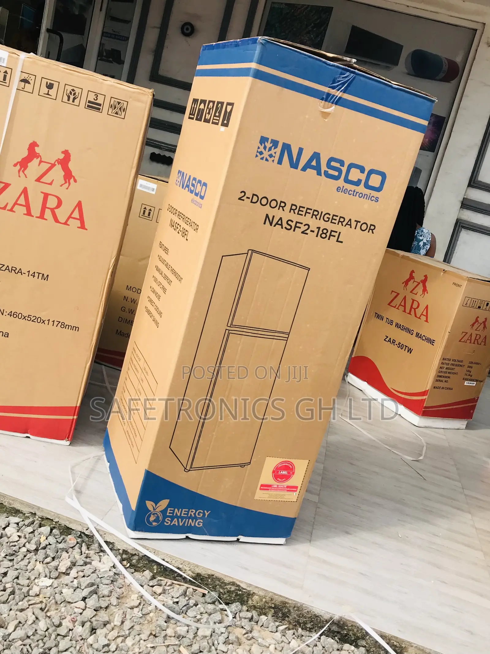 Available Topfreezer Gray Nasf2-18 Doubledoor Fridge 