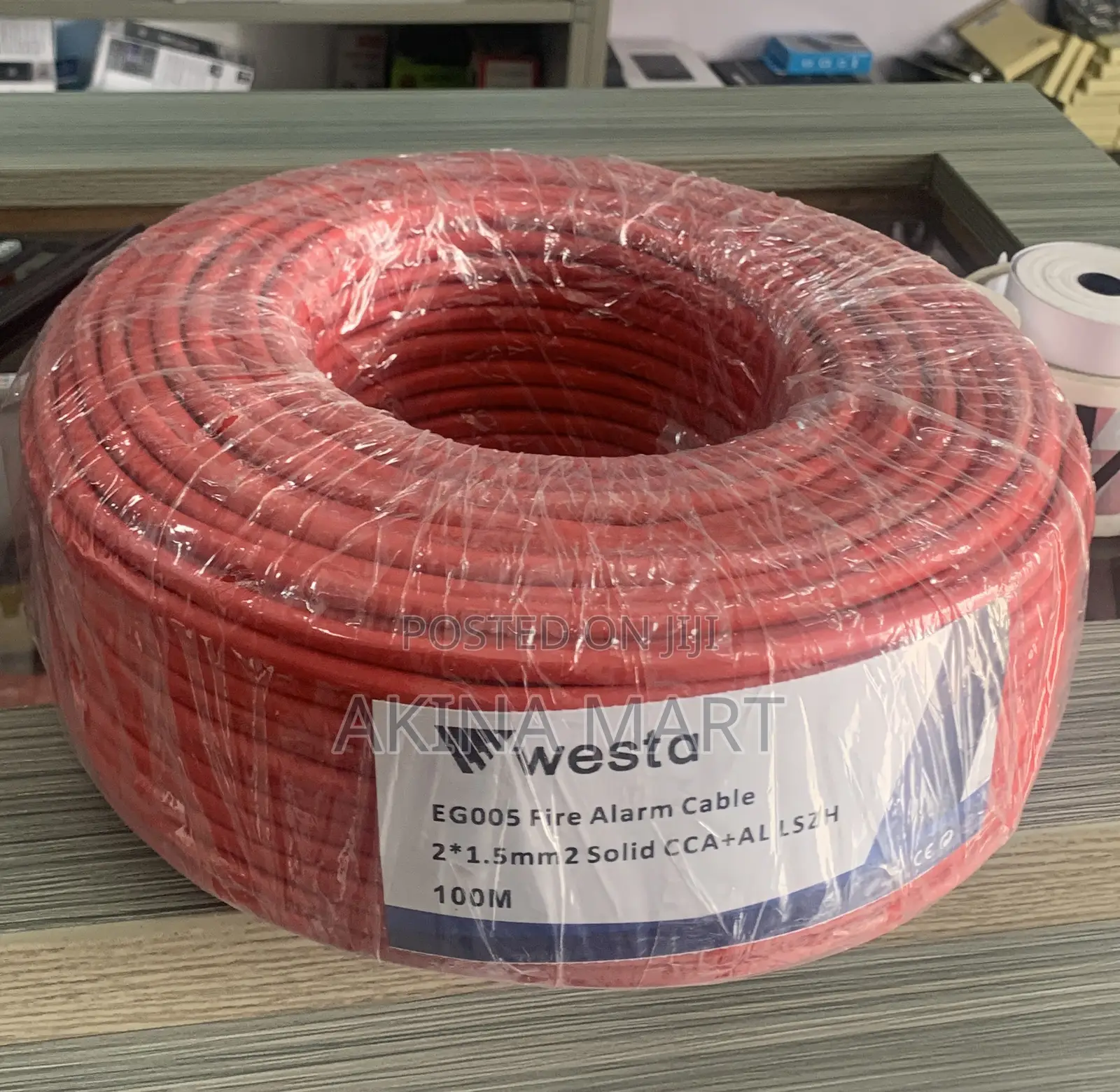 100m Fire Alarm Cable 1.5mm Solid Cca Westa Eg005