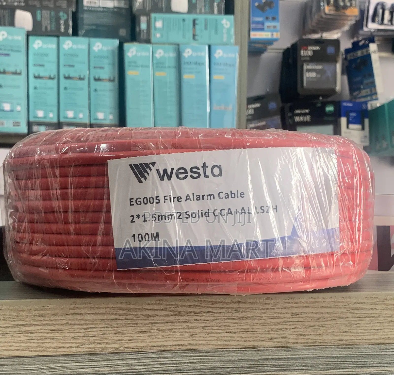 100m Fire Alarm Cable 1.5mm Solid Cca Westa Eg005