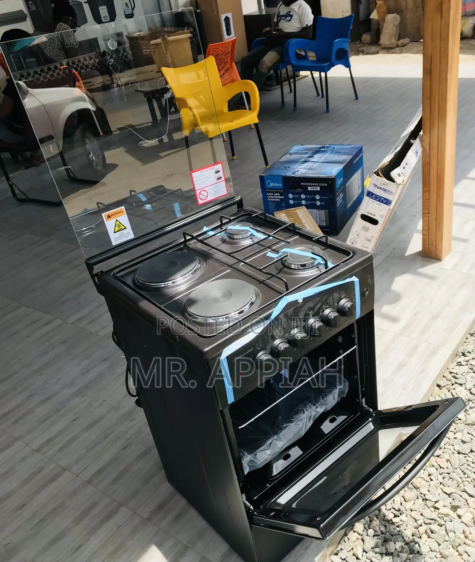 Check Out Volcano 50x50 2 Electric + 2 Gas Burner(Black).