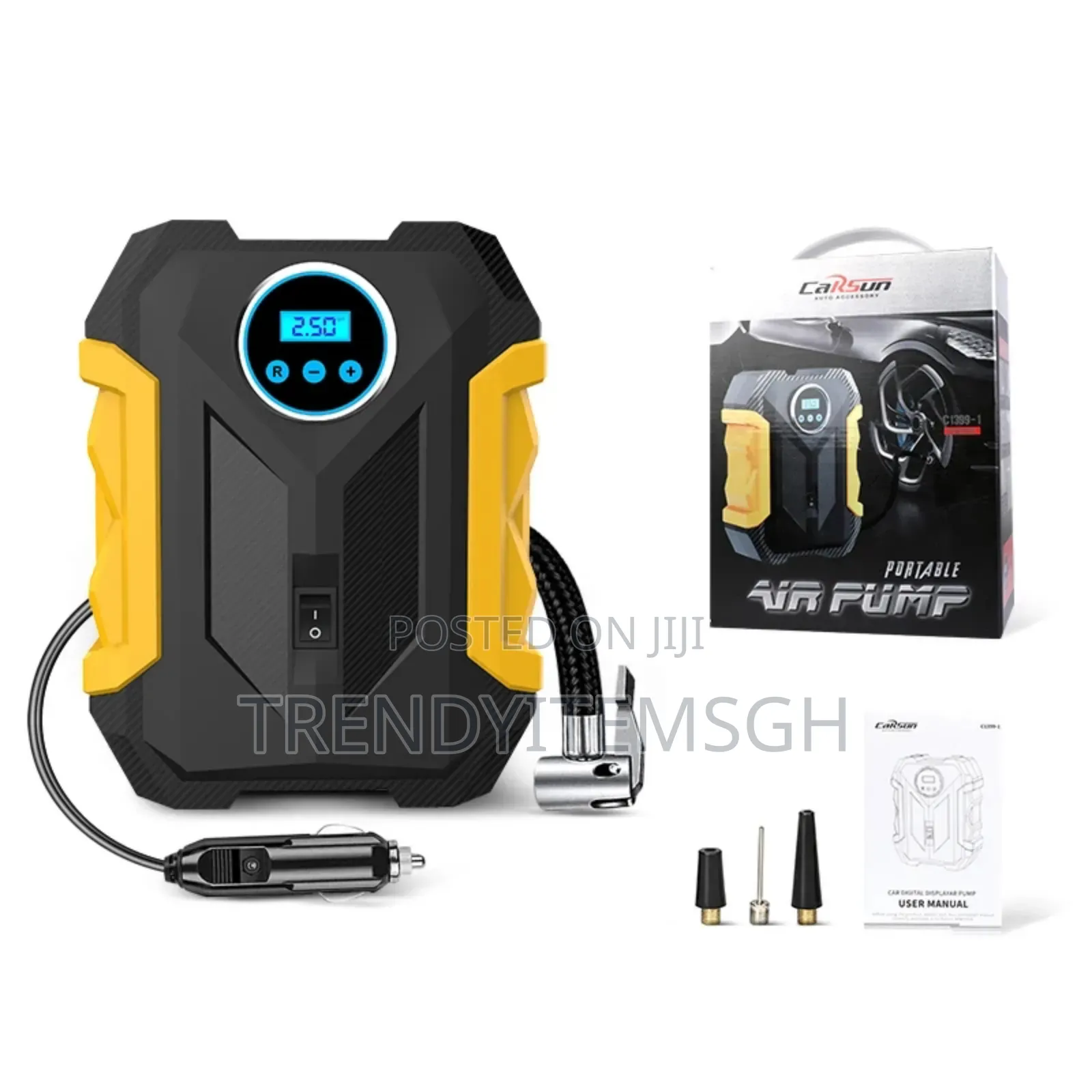 Portable Tire Inflator Air Compressor Car Pump