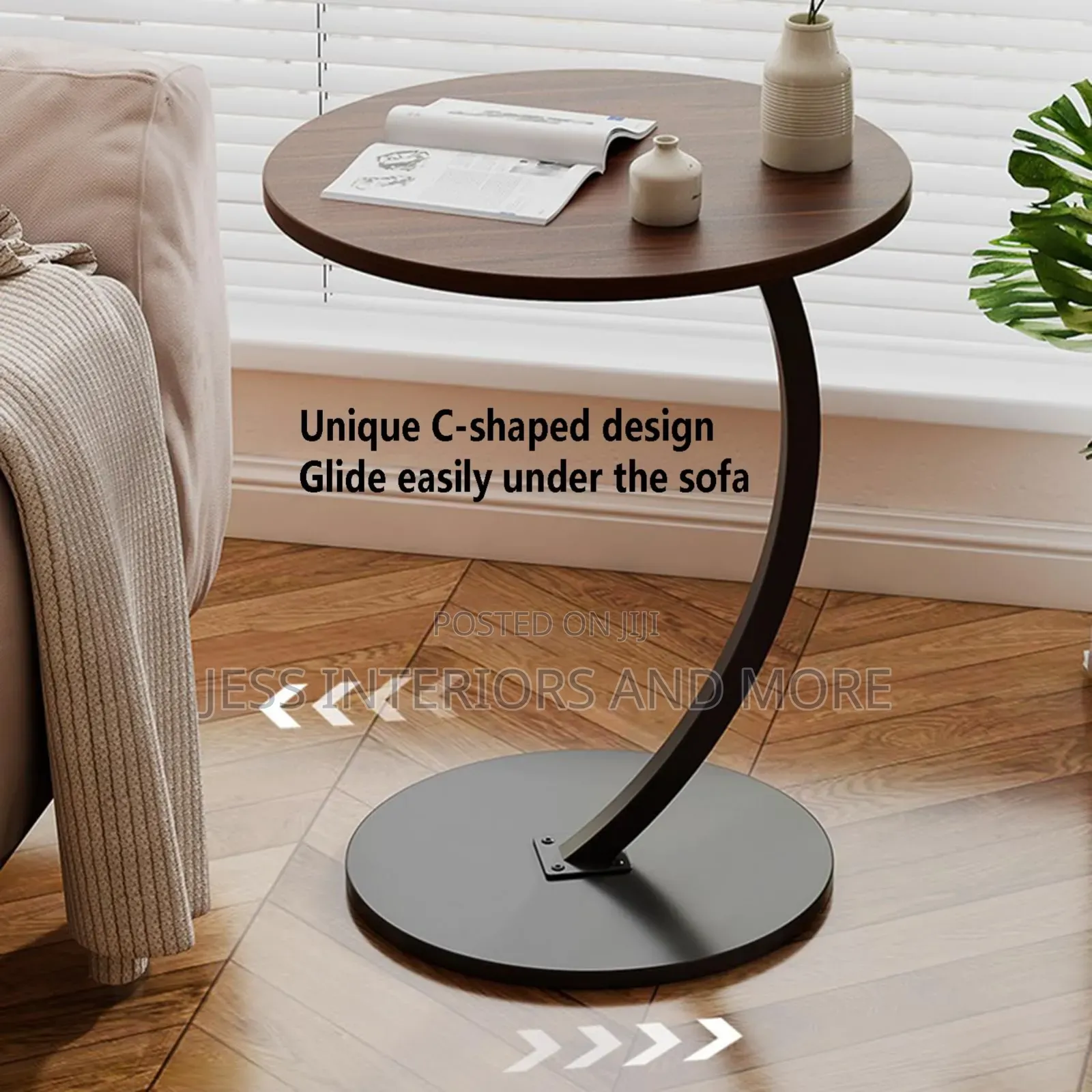 C-Shaped Side Table