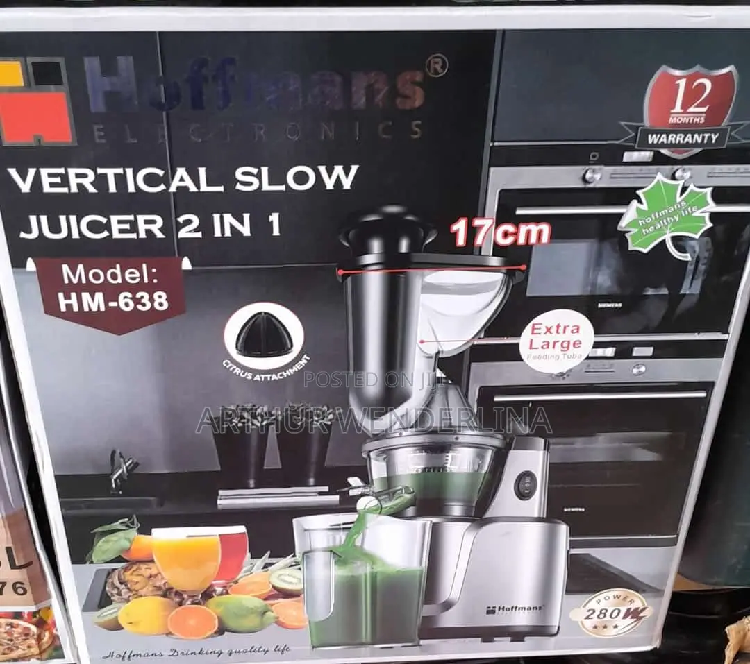 Hoffman 2 in 1 Slow Juicer and Citrus Juicer. Very Quality