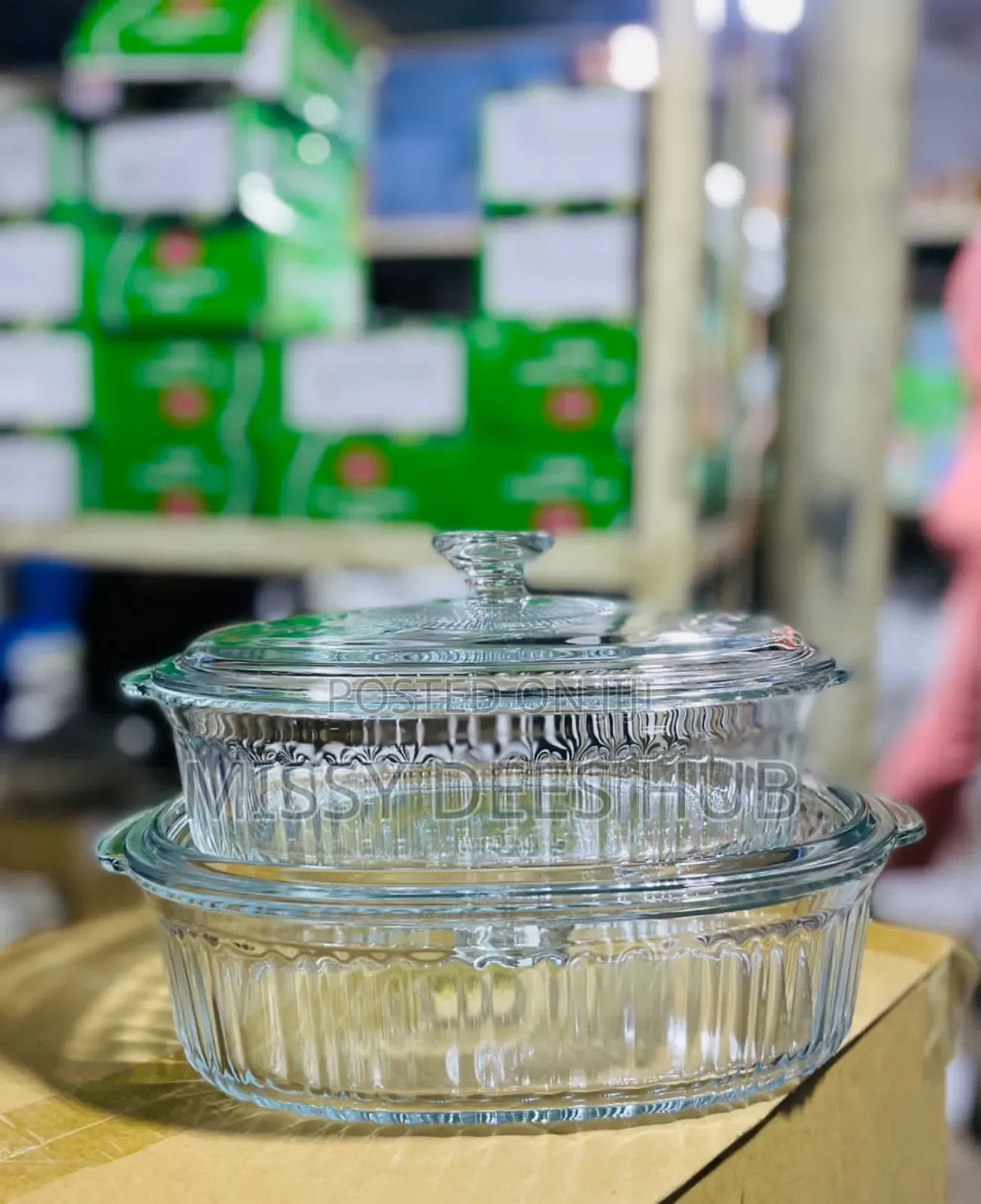 2.8L + 1.8L Glass Bowls