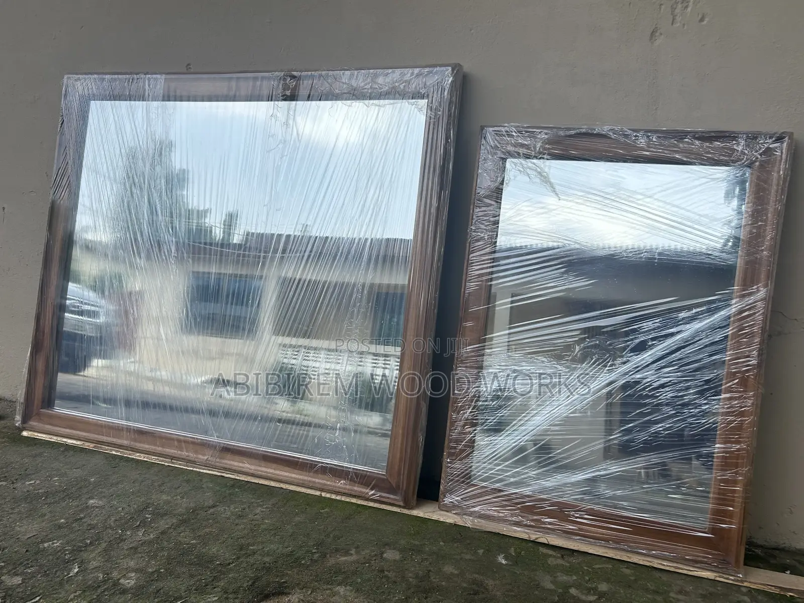 Teak Wood Mirror