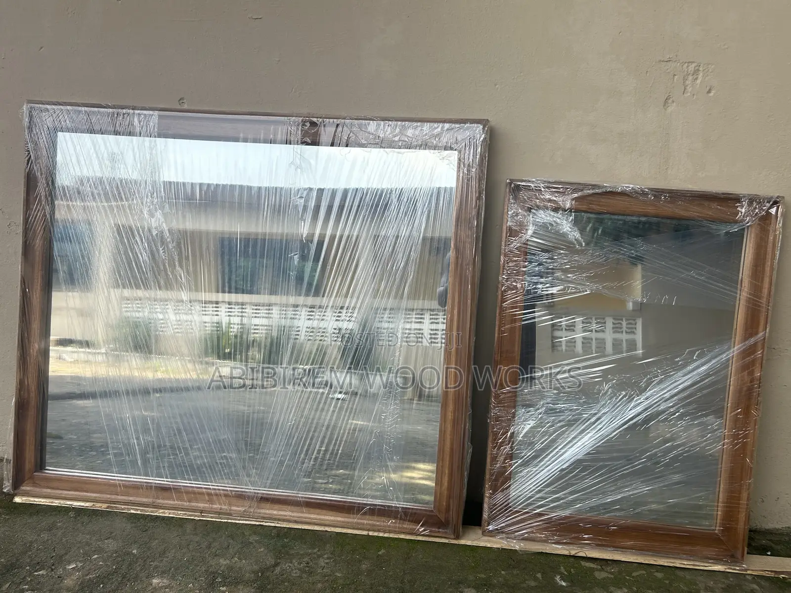 Teak Wood Mirror