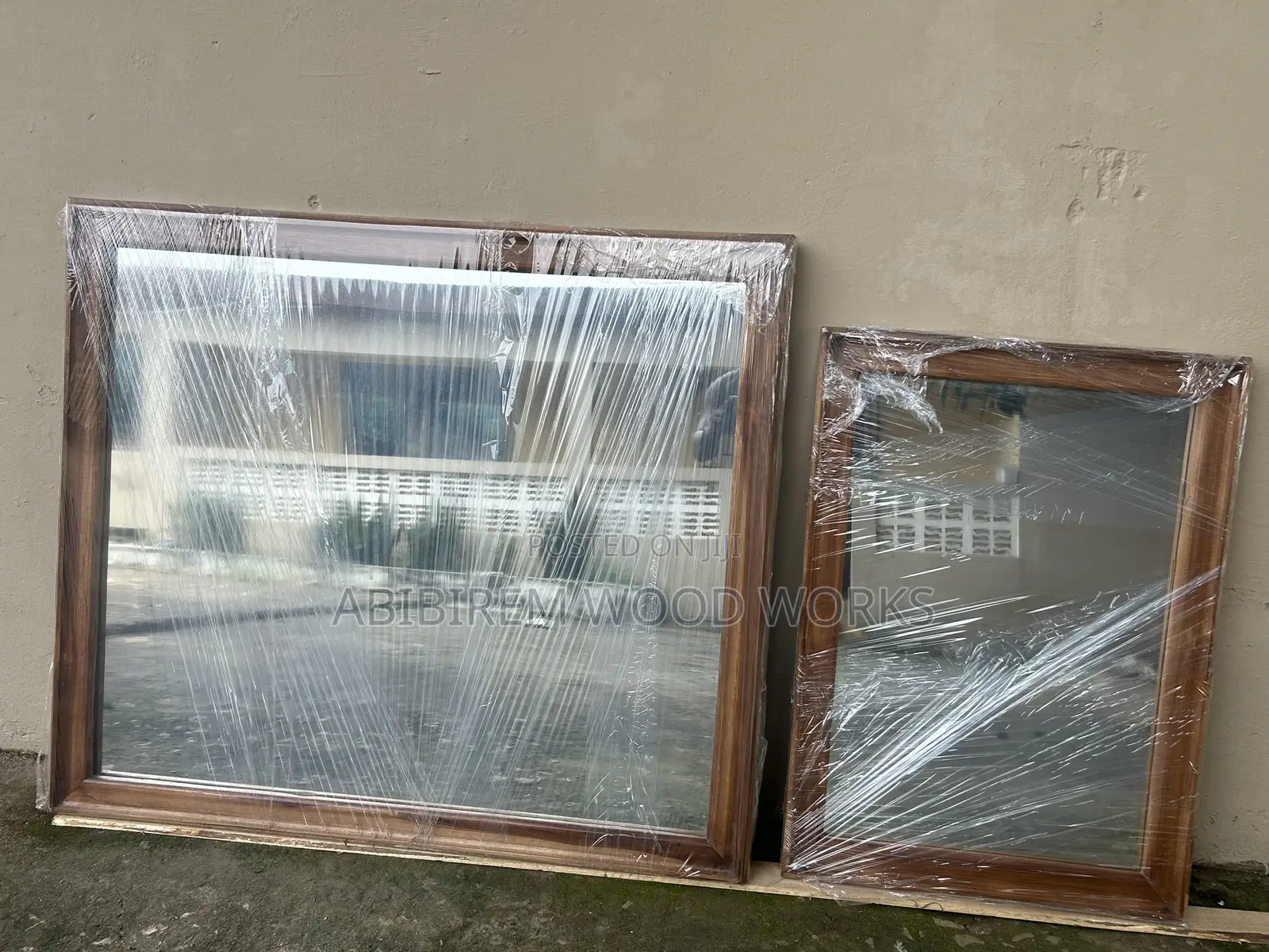 Teak Wood Mirror