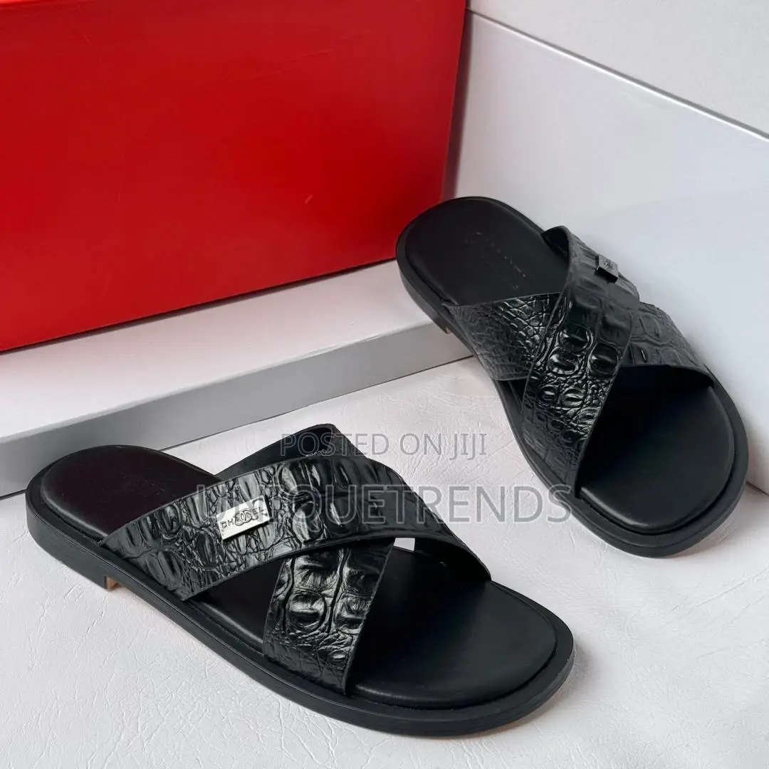 Executive Leather Slippers