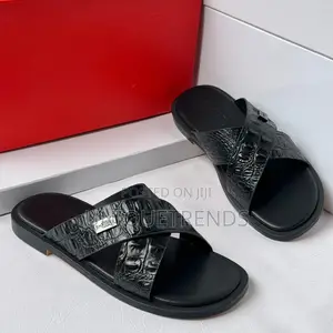 Executive Leather Slippers