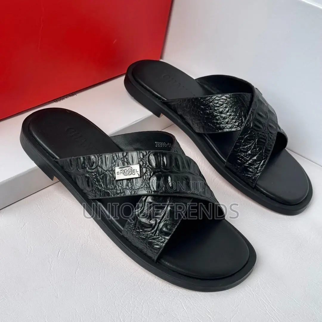 Executive Leather Slippers