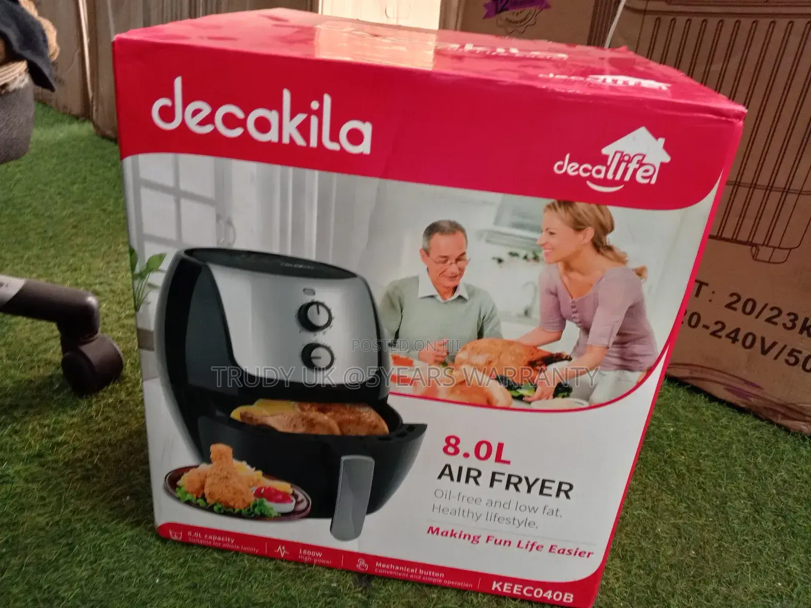 Quality and Affordable Decakila Air Fryer 8liters New
