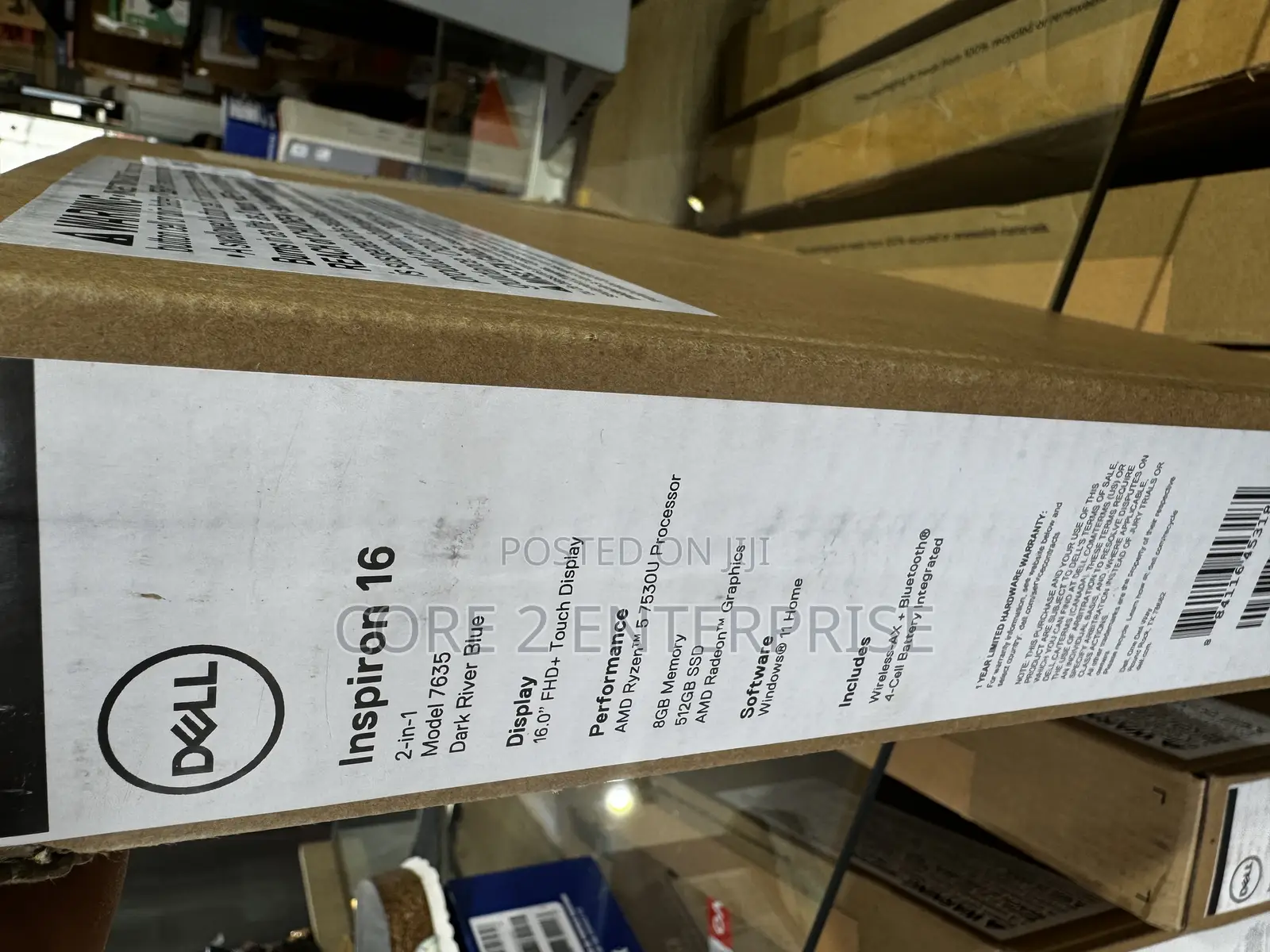 New Laptop Dell Inspiron 16 7630 8GB AMD Ryzen SSD 512GB