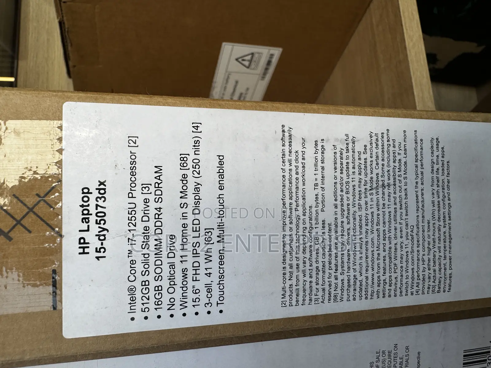 New Laptop HP 15-Dy1032wm 16GB Intel Core I7 SSD 512GB