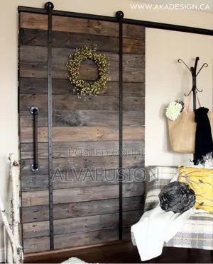 6.6 FT Sliding Barn Door Roller Rail Hardware