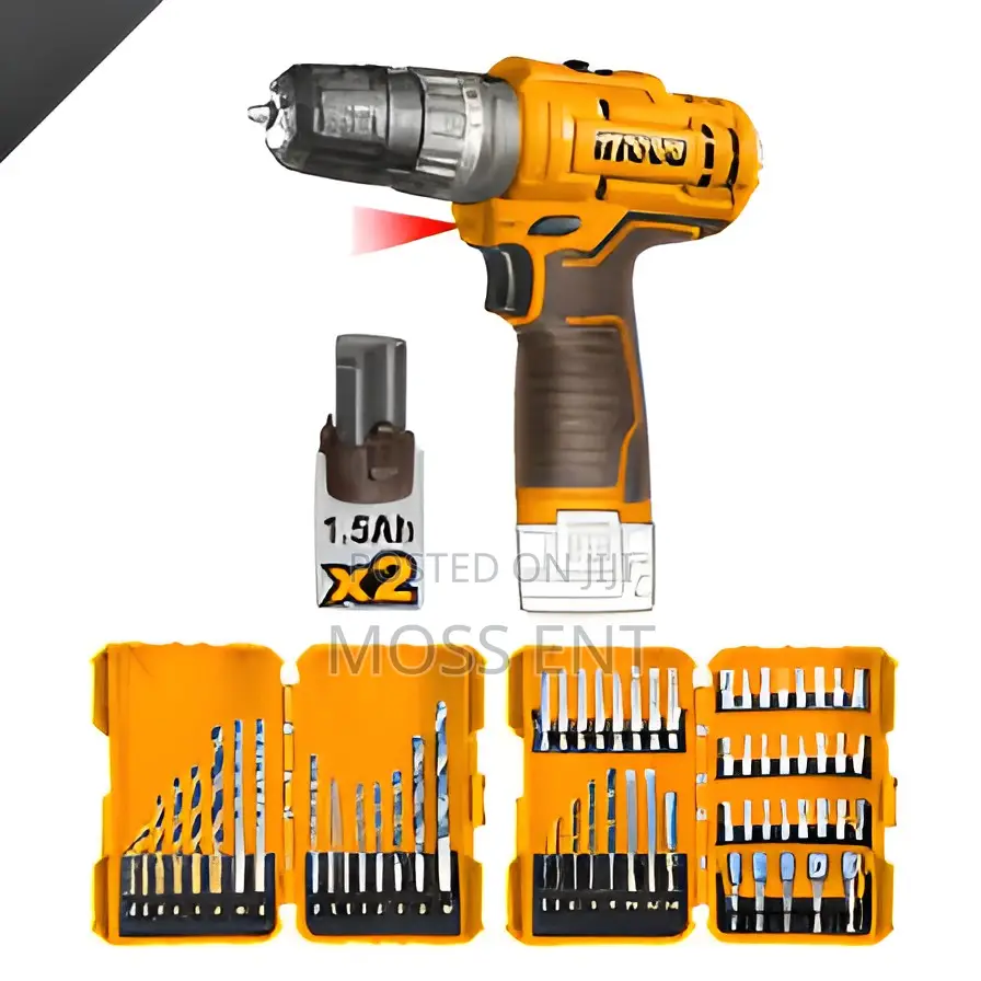 Cordless Impact Drill 12v + 2 Battery + Access # Cosli23114