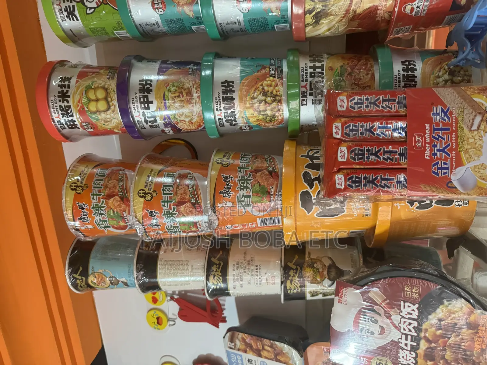 Asian Cup and Sachet Noodles