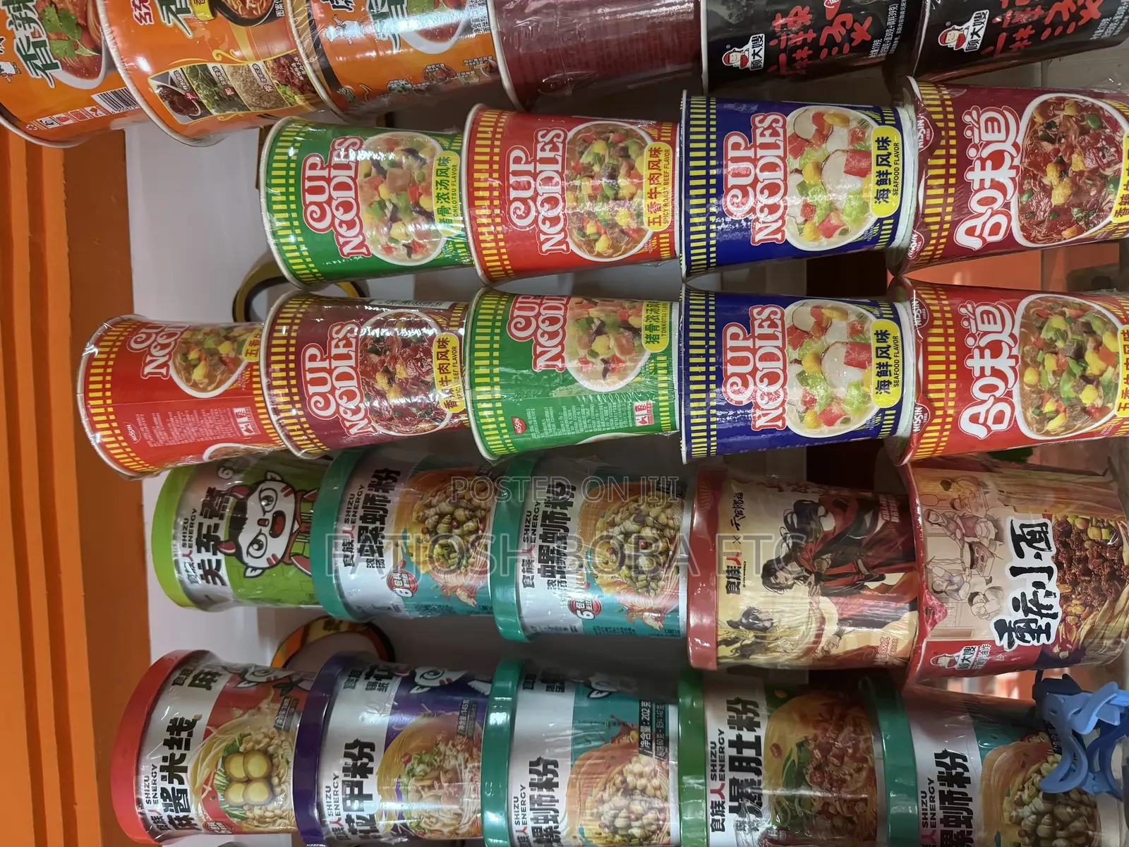 Asian Cup and Sachet Noodles