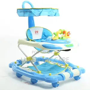 4 in 1 Baby Walker, With Removable Footrest, Feeding Tray