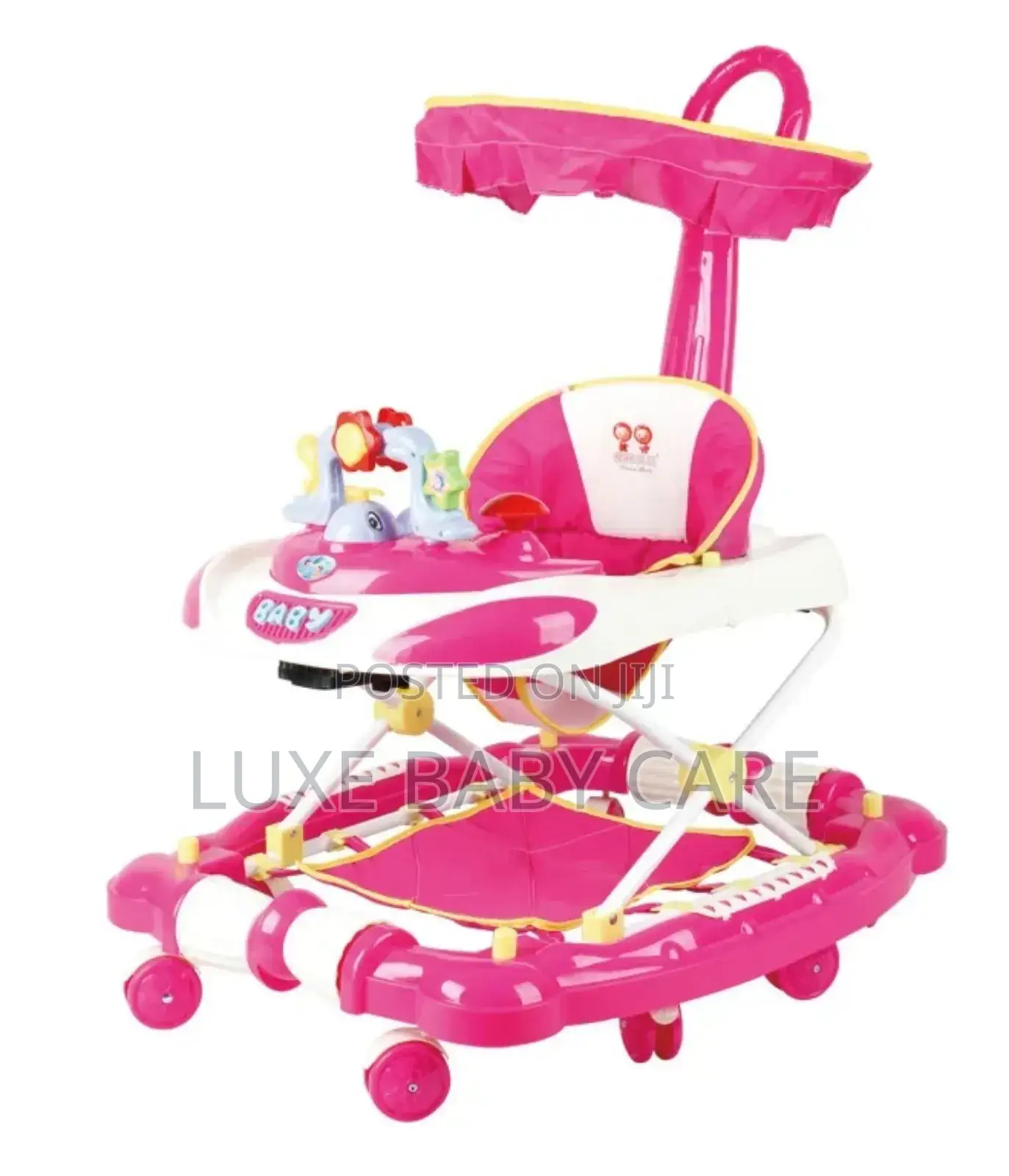 4 in 1 Baby Walker, With Removable Footrest, Feeding Tray