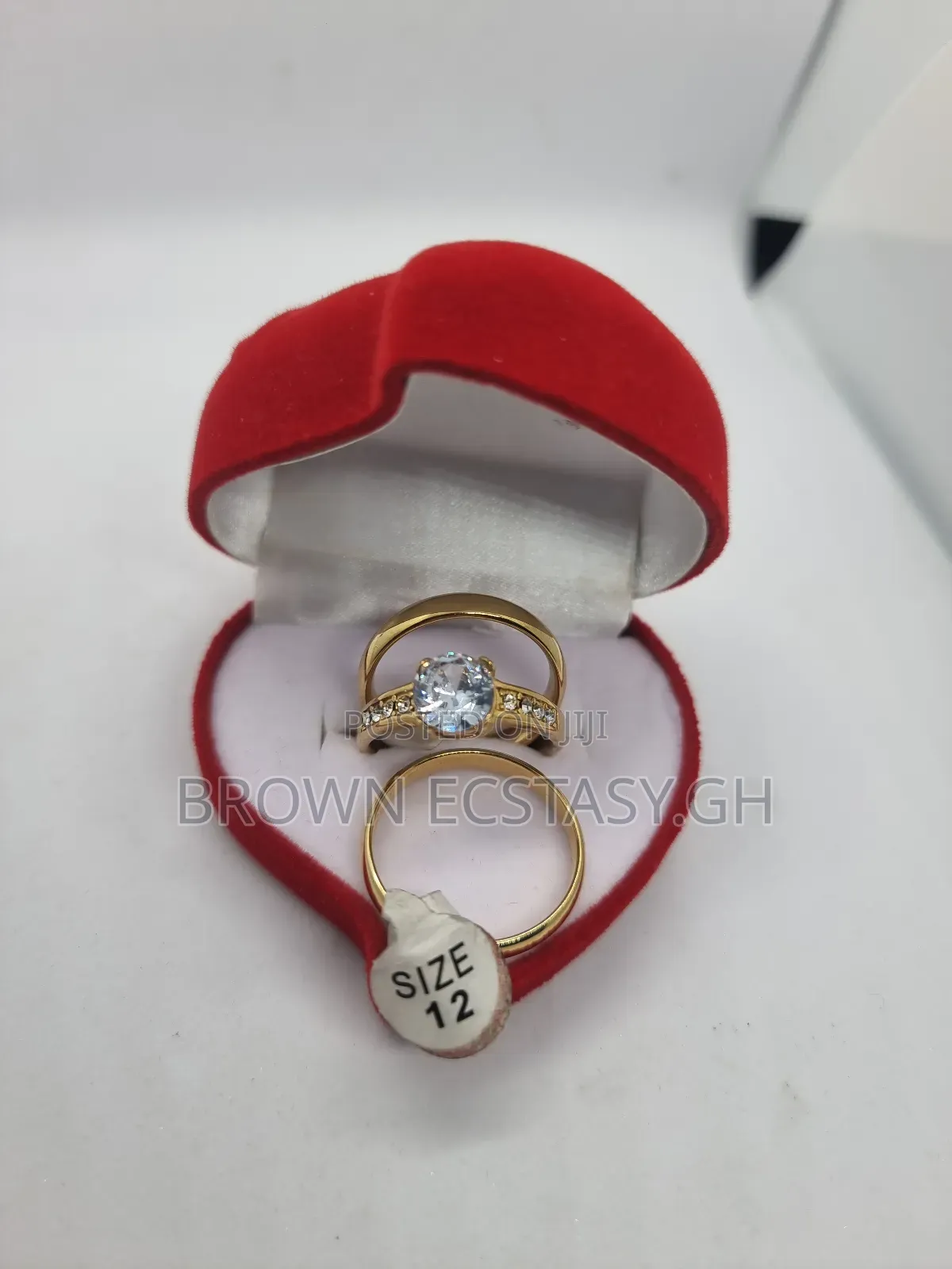 3 Piece Titanium Steel Wedding Rings