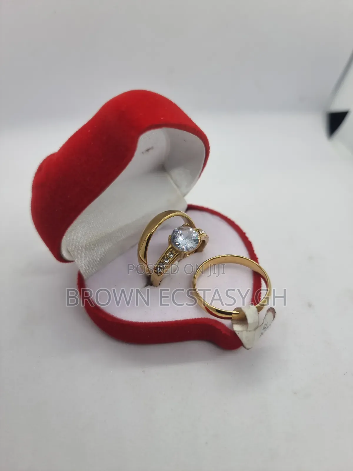 3 Piece Titanium Steel Wedding Rings