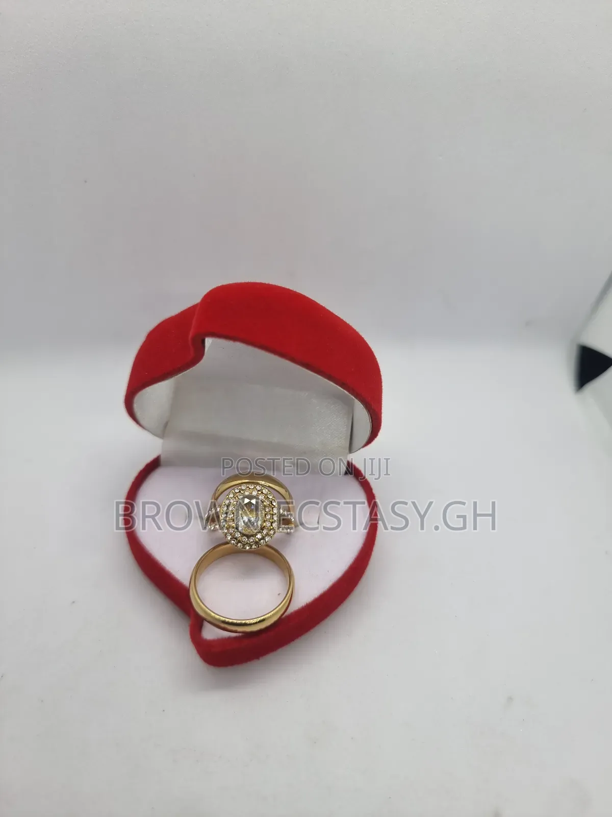 3 Piece Titanium Steel Wedding and Engagement Rings