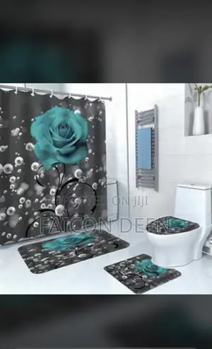 Super Luxury 4 in One Bathroom Set Mats (In Diff Colors