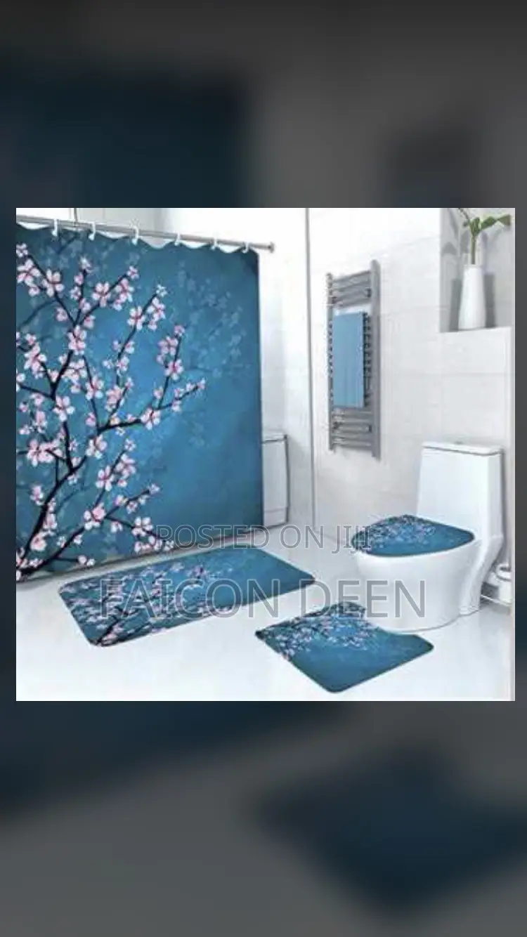 Original High Quality 4 in One Bathroom Set Mats(In Diff Col