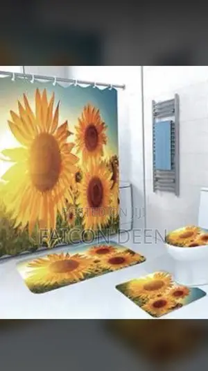 Highest Quality 4 in One Bathroom Set Mats(In Diff Colors
