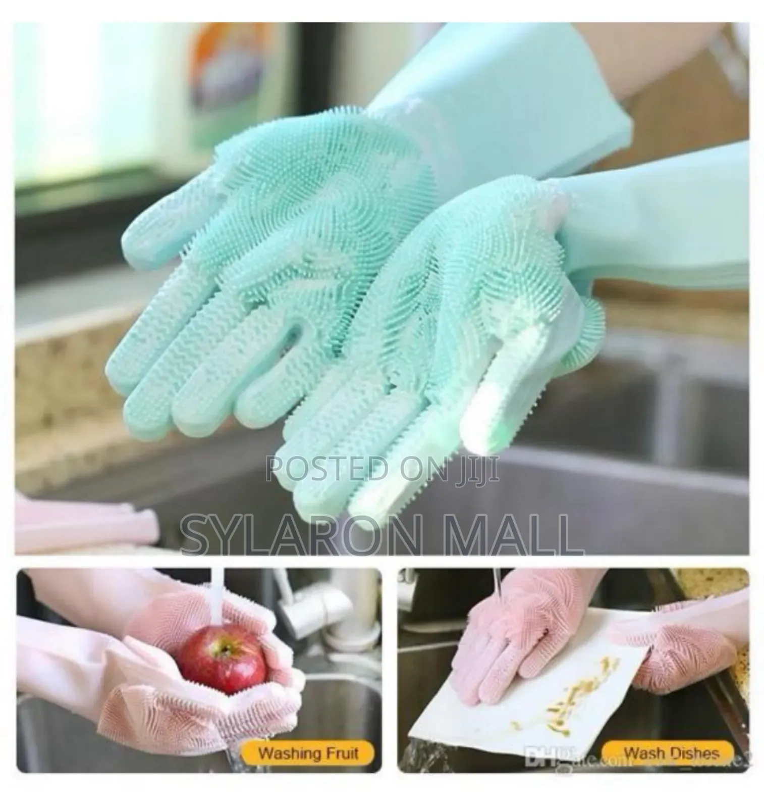 Silicon Hand Washing Gloves